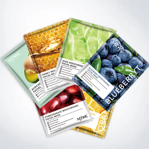 Oem/Odm Bio Vitamin C White ning Feuchtigkeit spendendes Blatt Frucht Schönheit Gesichts maske Papier blatt Hautpflege Gesichts maske - Product Image 1