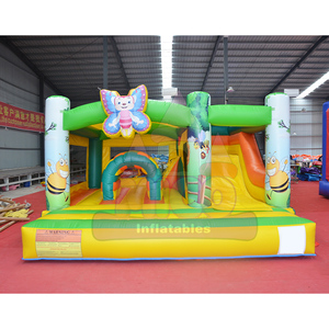 <span class=keywords><strong>Casa</strong></span> de Brinco Inflable de PVC para Jardín, <span class=keywords><strong>Parque</strong></span> o Área de Juegos, con Tobogán, Certificación CE, Garantía de 3 Años, Capacidad de 300-500 kg - Product Image 1