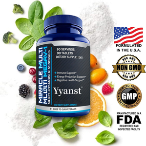 Tabletas multivitamínicas de alta calidad, suplemento de multivitaminas y minerales para hombres y mujeres, apoyo para la inmunidad, energía y salud digestiva. - Product Image 5
