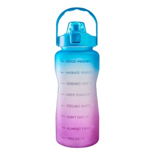 Eco-Friendly Glow Bottle Bpa Free Frosted Tritan 1 Liter 32 Oz Sport Gym Clear Drinking Plastic Sports Water Bottle With Straw