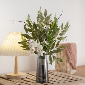 Flores Artificiales Loren CF01079 Arreglo Floral Blanco Para Decoración de Hogar y Bodas - Product Image 1