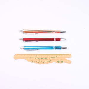 Bolígrafo Multicolor Personalizado con Logotipo en Oferta, Bolígrafo Metálico con Botón de Presión Brillante, Ancho de Escritura de 1.0 mm - Product Image 4