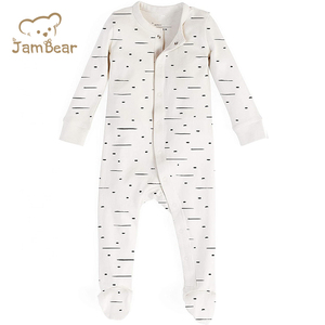 Tutine in cotone organico per bambini <span class=keywords><strong>vestiti</strong></span> interi a quadri stampati personalizzati abbigliamento per <span class=keywords><strong>bambina</strong></span> tute da notte per neonati - Product Image 6