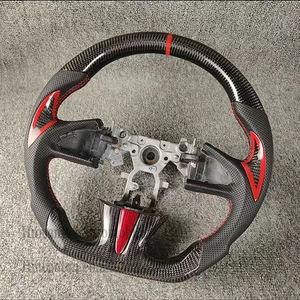 Volante de cuero perforado de fibra de carbono Real de fabricante profesional para volante de coche Infiniti Q50 - Product Image 4