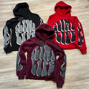 Sudadera Unisex Y2K de Algodón de 450 g/m², Estilo Urbano con Estampado, Dobladillo Recortado y Capucha para Otoño - Product Image 1