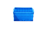Caisses logistiques en plastique robustes et empilables pour usage domestique ou en supermarché, 640*420*310mm, pour le transport et le manutention.