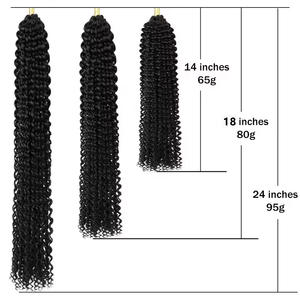 Cheveux <span class=keywords><strong>Passion</strong></span> <span class=keywords><strong>Twist</strong></span> à la vente, 18 pouces, vague d'eau, <span class=keywords><strong>Passion</strong></span> Twists, cheveux synthétiques, tresses, <span class=keywords><strong>crochet</strong></span> <span class=keywords><strong>Passion</strong></span> <span class=keywords><strong>Twist</strong></span> - Product Image 3