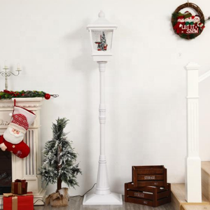 Farol led vintage de Navidad con nieve que sopla para decoración navideña - Product Image 6