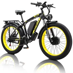 Bicicletta economica 26 "x 4.0" OEM KETELES K800 48 v23ah Mountain Bike elettrica 2000w doppio motore potente grasso pneumatico E-Bike con spedizione