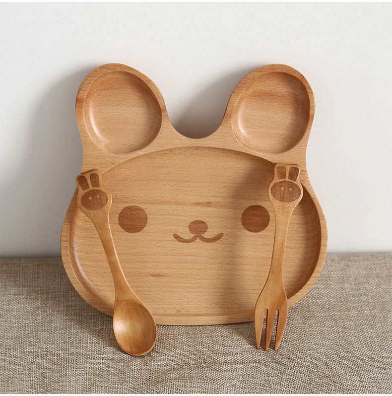 Fourchette + cuillère + assiette