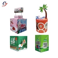 Publicité créative Ondulé promotionnel POP Up Display Table Personnalisé Pliable Carton Smashing Dump Bin Pour Bonbons