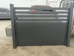 Panneaux de clôture horizontaux en <span class=keywords><strong>aluminium</strong></span> pour la confidentialité Mur de clôture décoratif extérieur anti-escalade - Product Image 3