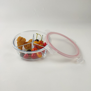 Professionnel en <span class=keywords><strong>verre</strong></span> de stockage de nourriture hermétique 3 compartiments déjeuner boîtes de conteneur fabriqué en Chine - Product Image 3