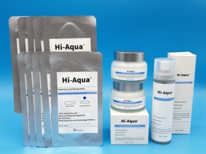 Kit de soins de la peau : Patch hydratant soluble à l'acide hyaluronique pour le front, pour restaurer l'éclat, avec brume et crème HA complètes - Product Image 5