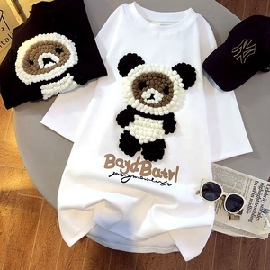 2022 Offre Spéciale mi-long T-shirt femmes mode surdimensionné T-shirt décontracté à manches courtes T-shirt à la mode Chic blanc graphique T-shirt - Product Image 1