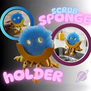 <span class=keywords><strong>Support</strong></span> d'éponge de lavabo imprimé en 3D, <span class=keywords><strong>support</strong></span> d'éponge de lavabo avec drainage, <span class=keywords><strong>support</strong></span> de rangement amusant avec éponge souriante mignonne - Product Image 2