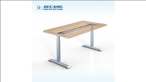 Bàn làm việc văn phòng tại nhà bằng kính hiện đại, có thể điều chỉnh độ cao bằng mô tơ, kiểu dáng công thái học JIECANG, có ngăn kéo - Product Image 3