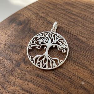Cadenas de Plata de Ley 925 al por Mayor con Colgante de Árbol de la Vida de Lujo para Mujeres y Hombres, Amuleto Religioso Espiritual con Cristal de Circonita Cúbica - Product Image 6