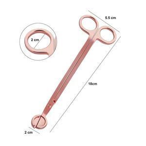 लक्जरी उत्कीर्ण मोमबत्ती सहायक उपकरण देखभाल किट विक डिपर हल्का मोमबत्ती स्नैफर काले गुलाब सोना थोक मोमबत्ती विक ट्राइमर सेट - Product Image 4