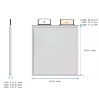Batterie semi-solide NCM au lithium en pochette 3,7 V 35 Ah / 45 Ah / 55 Ah légère et haute énergie pour applications aériennes et industrielles