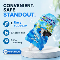 Sachets Doypack en plastique OEM laminés réutilisables avec bec verseur pour jus, gelée, lait, yaourt pour bébé et aliments liquides