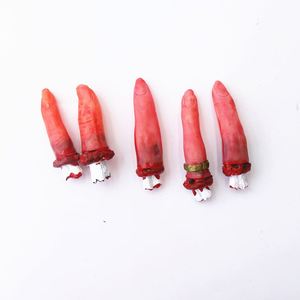 ของขวัญฮาโลวีนสุดหลอน นิ้วปลอมเป็นหย่อมเป็นชิ้น น้ำลายไหลเลือดไหล - Product Image 1