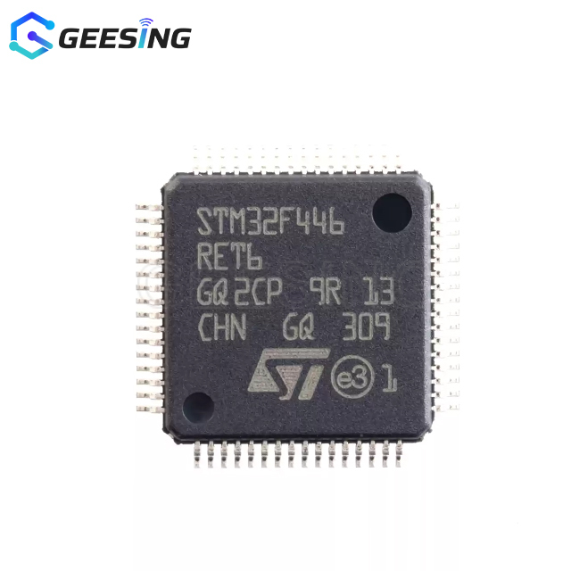 Geesing Original ARM Cortex-M4 32-bit MCU 180MHz 512KB Flash LQFP-64 with FPU DSP Dual QSPI SAI Industrial Grade STM32F446RET6