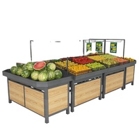 High-End Duurzaam Fruit En Groente Display Rack Vers Fruit Display Plank Voor Verkoop Op Maat Gemaakte Supermarkt Schappen Metalen Plank