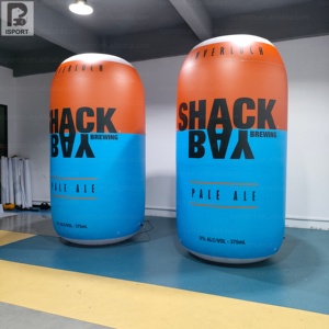 Bouteille de bière gonflable LED personnalisée avec logo, lumière intégrée, impression intégrale, panneau publicitaire pour brasserie, bar, festival - Product Image 6