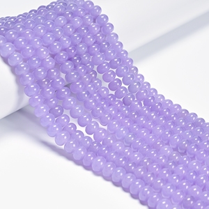 ลูกปัดหยกสีฟ้าอมม่วง ซูกิไลต์<span class=keywords><strong>สี</strong></span>แดงเหลือง ขนาด 5x8 มม. รูปทรงกลมเรียบ สำหรับทำเครื่องประดับกำไลข้อมือ ขายส่ง - Product Image 3