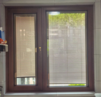 Ventana Abatible de Aluminio y Madera con Diseño Moderno y Tamaño Personalizado para el Hogar