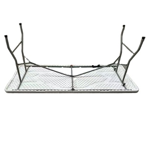 <span class=keywords><strong>Table</strong></span> de pique-nique <span class=keywords><strong>pliante</strong></span> facile à monter, robuste, rectangulaire, pour le camping en plein air, en plastique, portable - Product Image 3