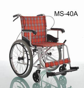 (MS-40A) fauteuil roulant pliant de puissance manuelle de transport léger en aluminium - Product Image 1