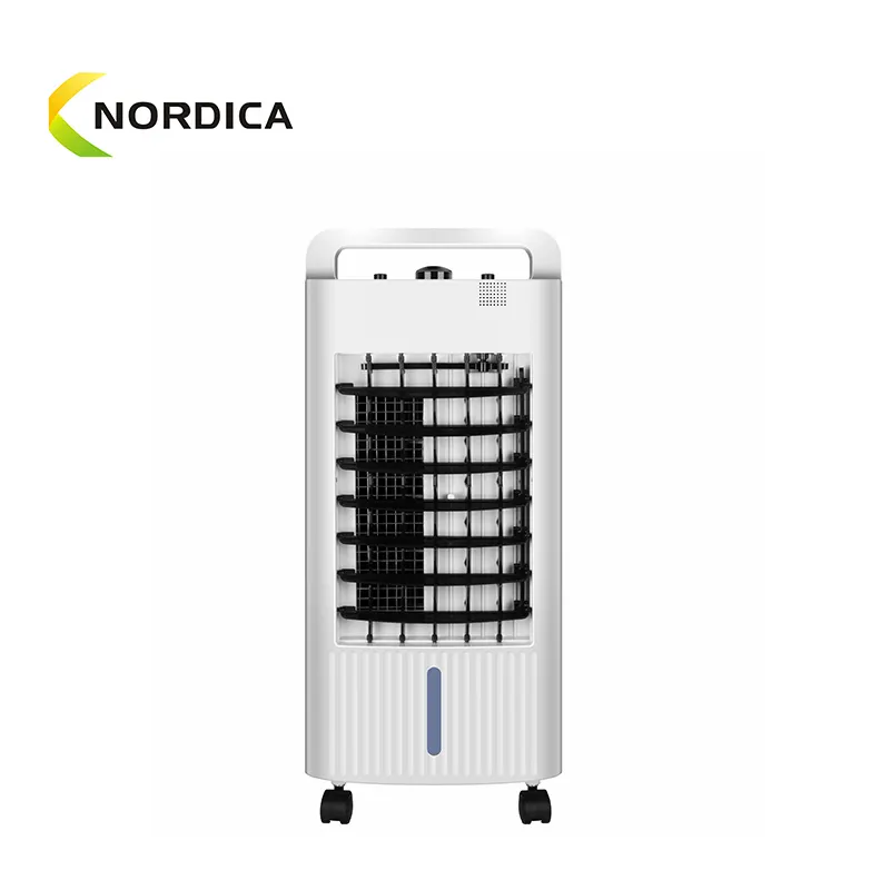 Cool Air With Fan,Humidifier And Anion Purifier,3-speed,4l Water Tank Free Ice Crystal Air Cooler