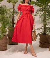 Robes longues élégantes en lin pour femmes, avec dentelle et sequins, col halter, nouvelle collection pour tenues décontractées, personnalisables OEM.