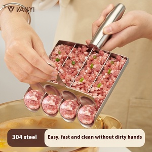 Sanlian casa pesce palla gamberetti <span class=keywords><strong>stampo</strong></span> liscio 304 in acciaio inox macchina <span class=keywords><strong>per</strong></span> <span class=keywords><strong>polpette</strong></span> di riso palla di carne imbottitura in metallo resistente - Product Image 5