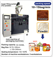 Petite automatique 100g 200g 500g farine de blé lait café en poudre 2 tête échelle remplissage étanchéité machines d'emballage Machine d'emballage