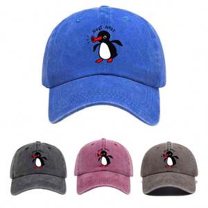 Gorras de Béisbol Personalizadas de Fábrica, de Algodón Lavado, con Logotipo de Dibujos Animados, Gorras de Visera Curva, Gorras Bordadas con Estampado - Product Image 1