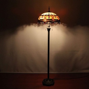 Lámpara de Pie de Vidrio Estilo Barroco Moderno de 16 Pulgadas, LED Regulable, Luz Blanca Cálida, Base E27, Alto CRI 80, Garantía de 2 Años, 50,000 - Product Image 4