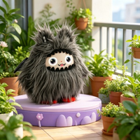 JOPARK Monster AI Accompany Plush Doll, Jouet éducatif interactif pour enfants de 2 à 7 ans, Compagnon apaisant pour les voyages et la détente en intérieur