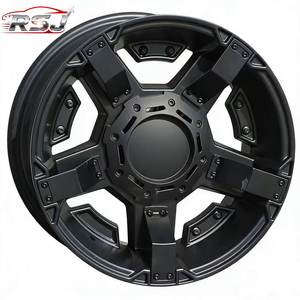 Jantes en alliage de magnésium RSJ pour Ford 18 pouces 9.0J 5x130/139.7 CB 110.1 Noir Mat 4x4 Tout-terrain pour voitures particulières - Product Image 1