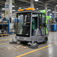 Balayeuse électrique autoportée de 2100 mm avec certification CE, largeur de balayage personnalisable, machine de nettoyage industrielle, fournisseur d'usine