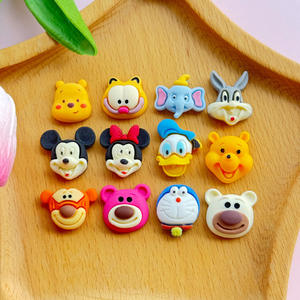 Charmes en résine mignons de renard rose et de lapin, accessoires de bricolage pour animaux de dessin animé, coque de téléphone, clips à cheveux, décoration, style kawaii, fournitures artisanales - Product Image 3