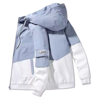 Veste pour homme coupe ample utilitaire légère à la mode-Manteau coupe-vent d'hiver, veste d'extérieur personnalisable haut de gamme pour homme
