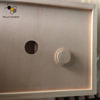 Matériel d'apiculture : couvercle supérieur intérieur en bois pour ruche Langstroth avec trou d'aération de 50 mm et bouchon