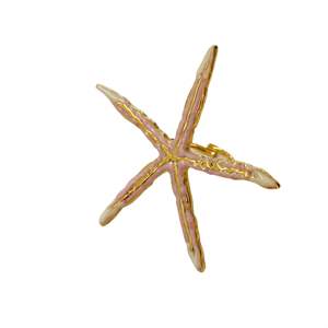 Bague Étoile de Mer en Acier Inoxydable 316L Plaqué Or PVD – Bijou Tendance Durable et Résistant - Product Image 1