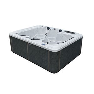2025 Bigeer estilo moderno precio de fábrica 2017 acrílico blanco Whirlpool <span class=keywords><strong>Balboa</strong></span> al aire libre Spa bañera de hidromasaje rectángulo escurridor independiente - Product Image 2