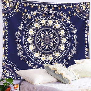 Imprimé personnalisé bohème psychédélique Hippy Mandala sorcellerie Tarot carte du <span class=keywords><strong>monde</strong></span> forêt montagne tapisserie murale pour tenture murale - Product Image 2