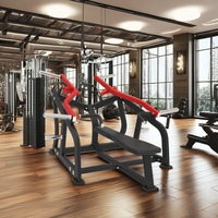 Machine de gymnastique chargée en acier pour l'entraînement des muscles de la poitrine Prix d'usine Banc de presse latéral pour la force des bras Machine de fitness