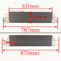 Intercoolers de course à montage frontal en aluminium pour VW Golf Mk5 Mk6 GTI FSI 2.0T A3 Kit d'intercoolers bi-turbo